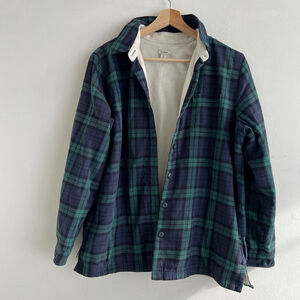 L.L.Bean Flannel plaid pattern jacket size M